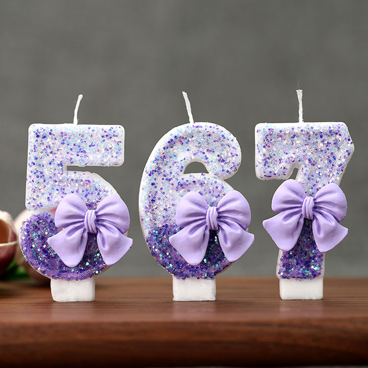 Candle Supplies Free Shipping - Vela de Aniversário Criativa com Glitter