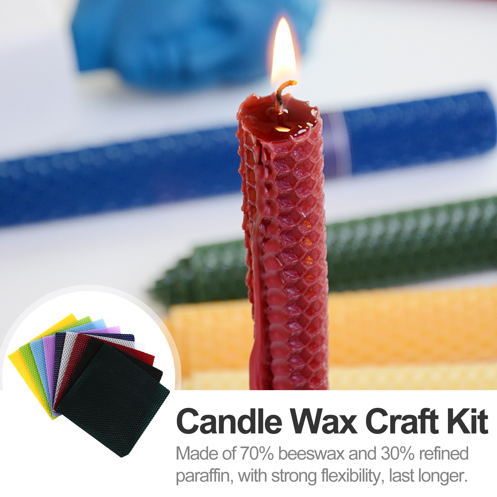 Conjunto de 9 Folhas de Cera d - Beeswax Sheet Roll avaliação e preço