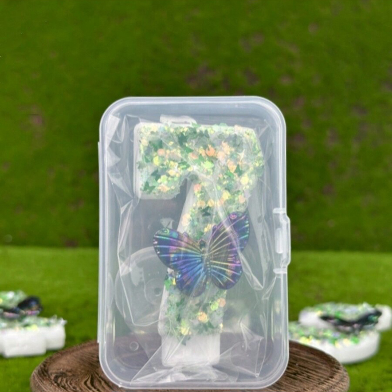 1pc lantejoulas verdes número  - Candle Supplies Free Shipping avaliação e preço