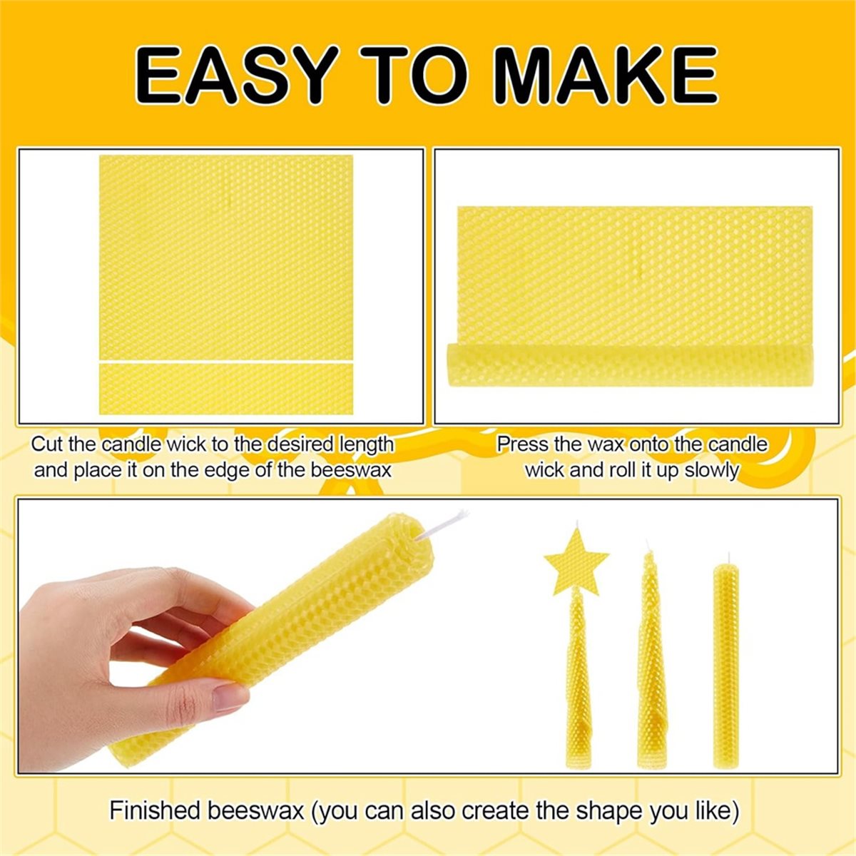 Kit de Fabricação de Velas de  - Beeswax Sheet Roll avaliação e preço